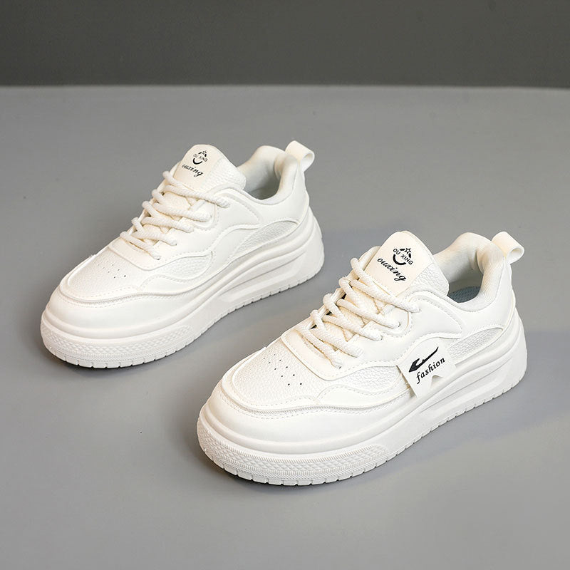 Baskets chunky pour femmes à la mode avec tige en matériau respirant et amorti confortable