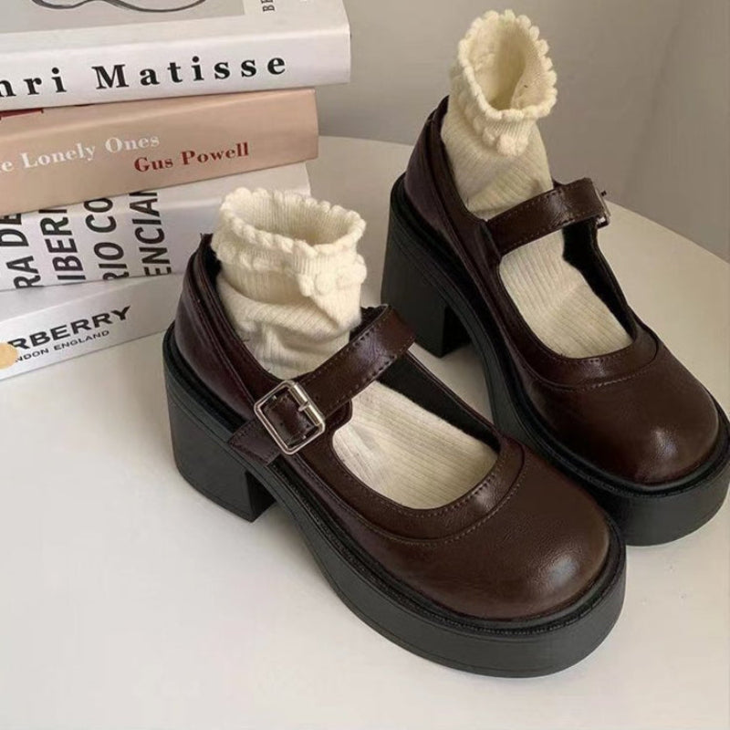 Chaussures Dirndl pour femmes | Plateforme avec sangle