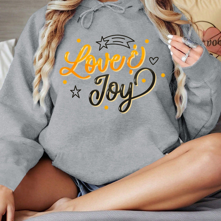 Sweat à capuche pour femmes avec un design inspirant Love & Joy