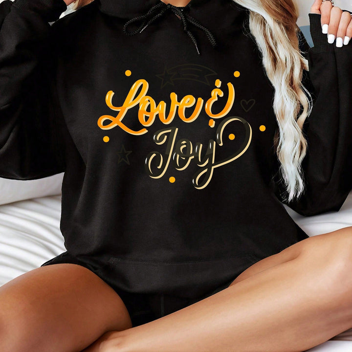 Sweat à capuche pour femmes avec un design inspirant Love & Joy
