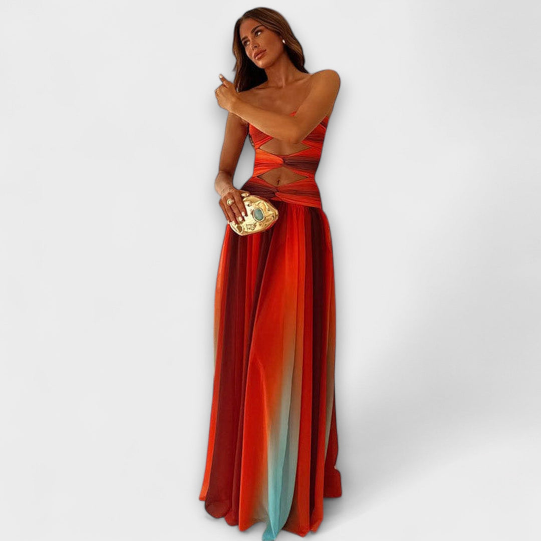 Laney - Robe maxi à épaules dénudées