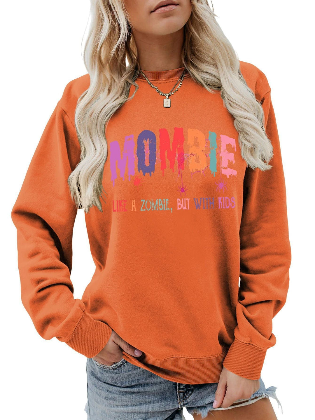 Sweat-shirt pour femmes avec motif zombie créatif