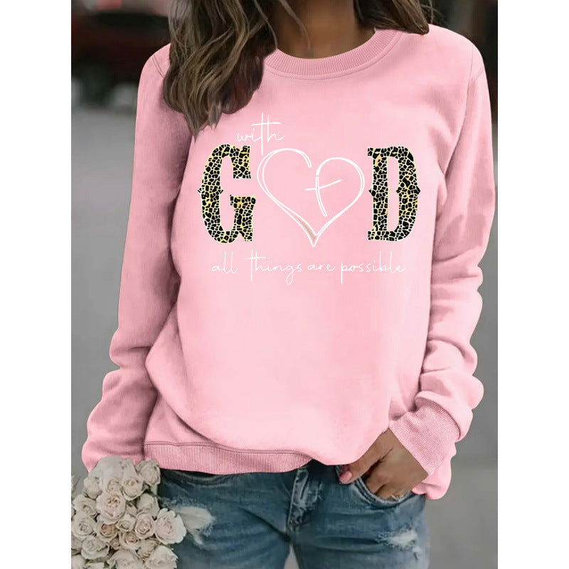 Sweatshirt pour femmes avec design de mode créatif et message motivant
