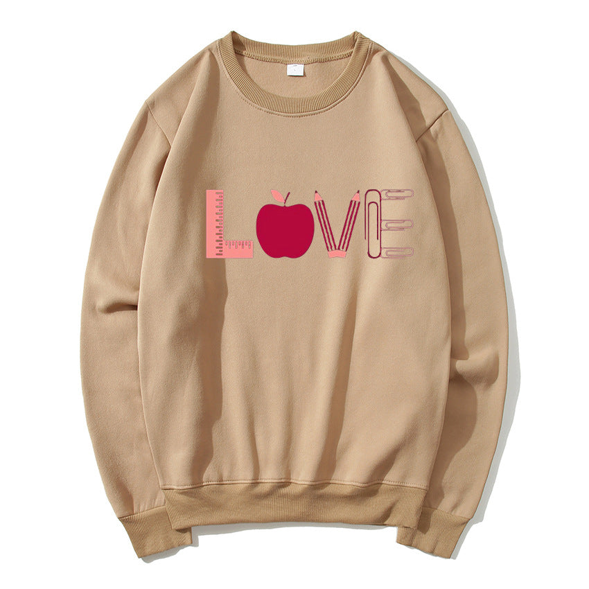 Sweat-shirt pour femmes avec un motif Love créatif