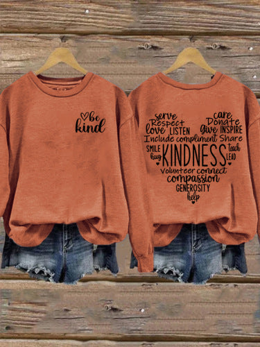 Sweatshirt pour femmes avec un design inspirant de froid et une coupe généreuse