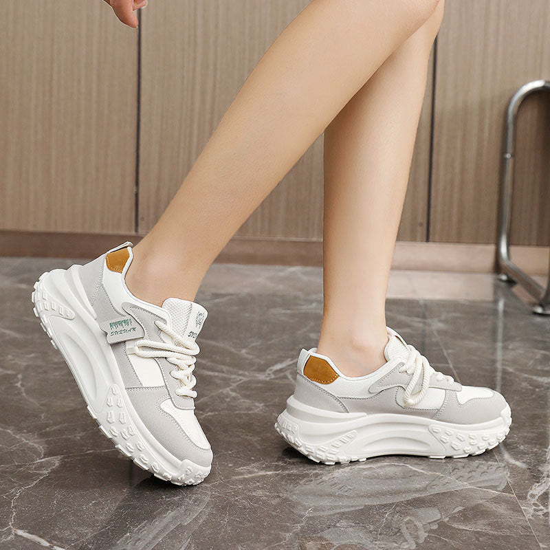 Baskets Chunky tendance pour femmes avec dessus en mesh respirant