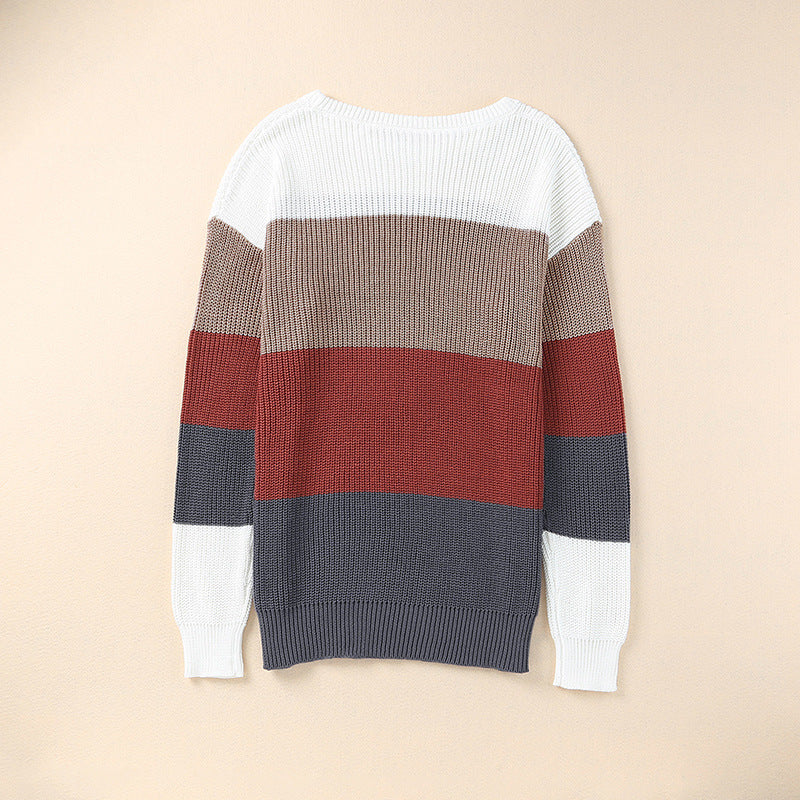 Pull en Tricot FARBLOCK pour Femmes | STYLE MODERNE ET CONFORTABLE