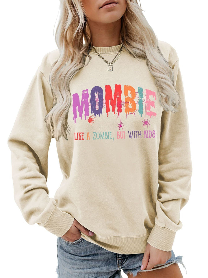 Sweat-shirt pour femmes avec motif zombie créatif