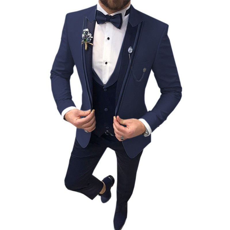 Costume Slim Fit pour hommes invité à un mariage | 3 pièces
