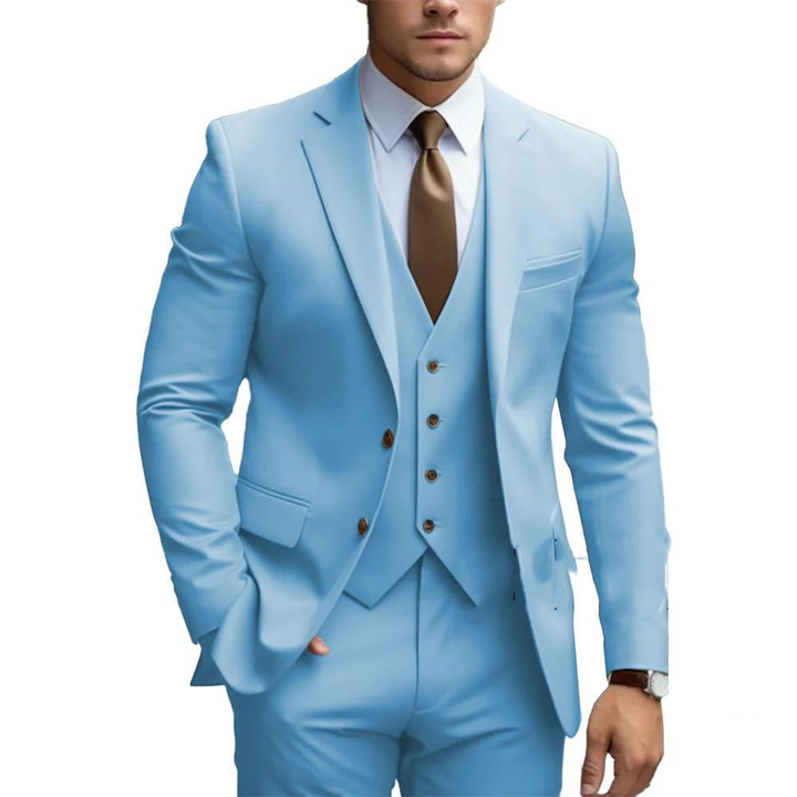Costume de mariage élégant slim fit pour hommes | Veste, gilet et pantalon