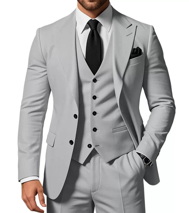 Costume 3 pièces Slim Fit pour hommes | Costume de mariage invité