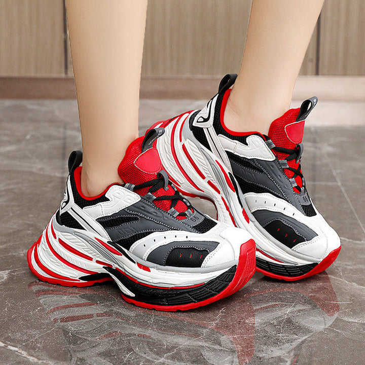 Baskets Chunky Sportives pour Femmes avec Amorti Ergonomique et Surface en Mesh Respirant