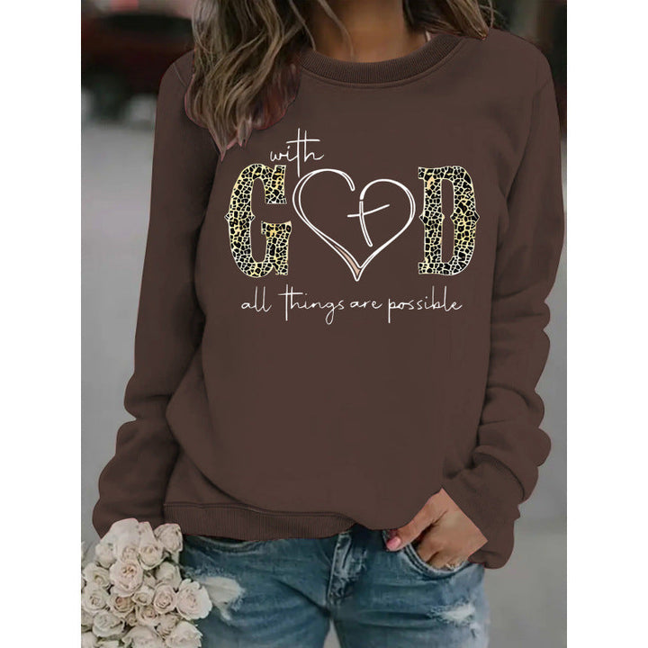 Sweatshirt pour femmes avec design de mode créatif et message motivant