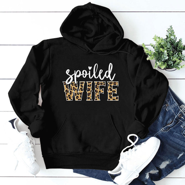 Sweat à capuche pour femmes avec inscription créative et élégante