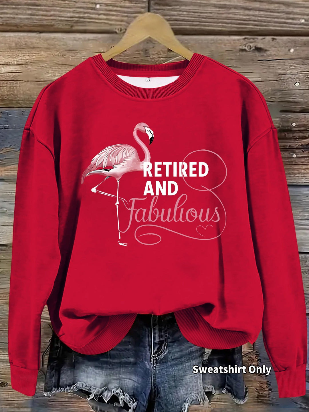 Sweat-shirt pour femmes avec un motif de flamant rose unique et une impression inspirante