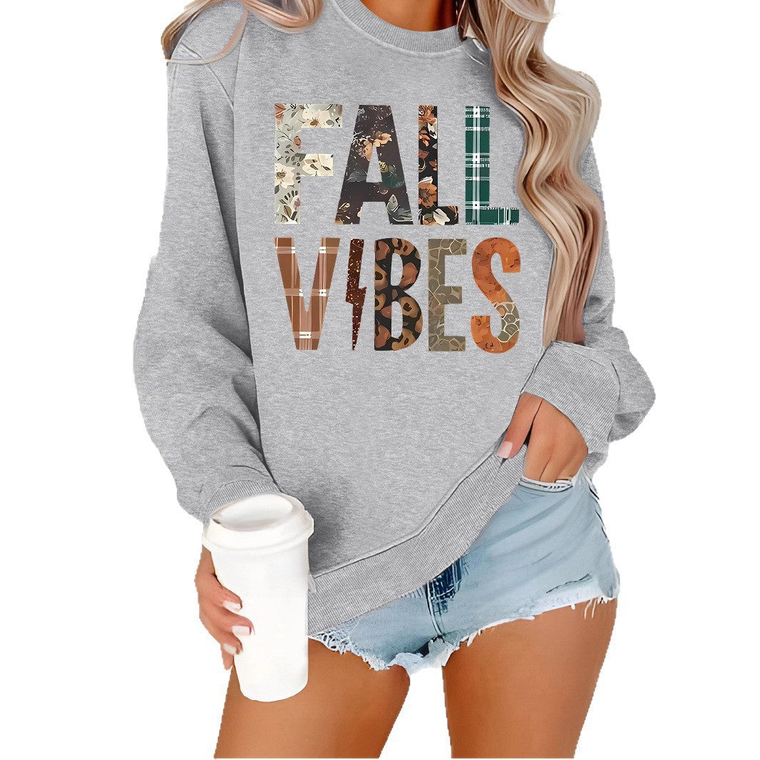 Sweat-shirt pour femmes avec impression graphique et coupe confortable