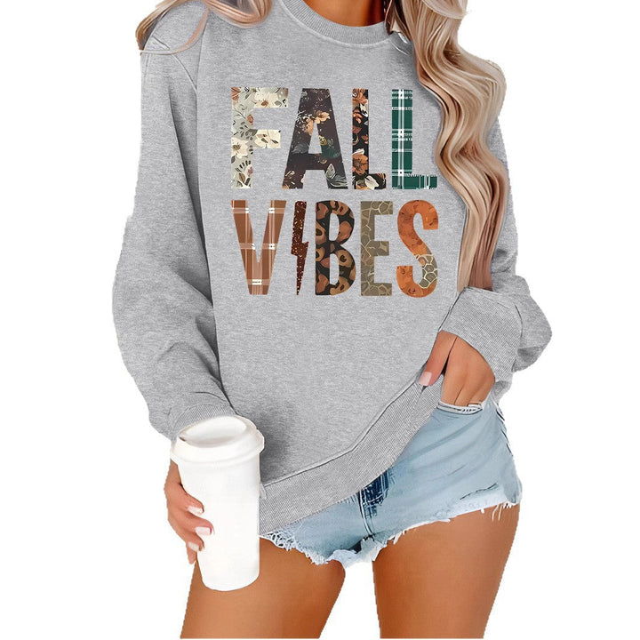 Sweat-shirt pour femmes avec impression graphique et coupe confortable