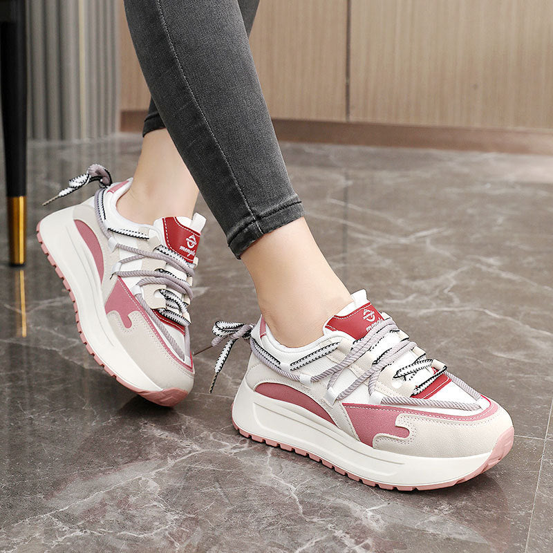 Baskets Chunky Sportives pour Femmes avec surface en maille respirante et semelle amortissante