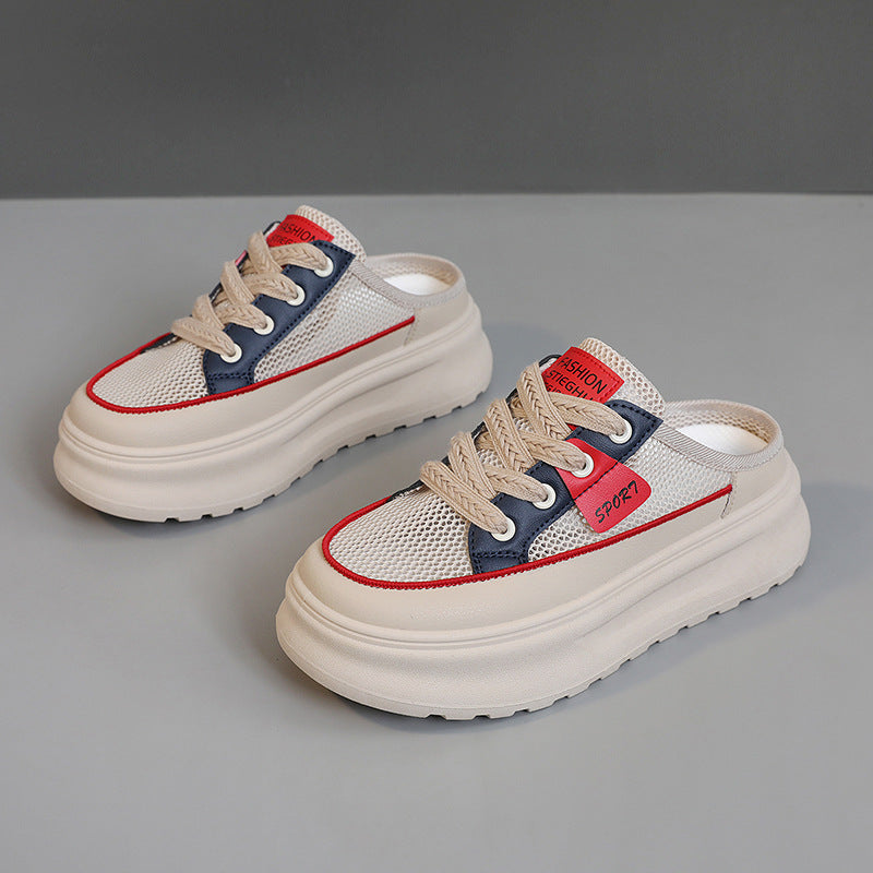 Baskets Sportives Slip-On pour Femmes avec Tige en Mesh Respirant et Semelle Amortissante