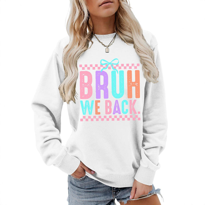 Sweatshirt pour femmes avec impression joyeuse et coupe confortable