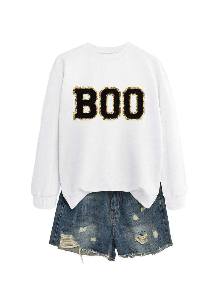 Sweatshirt pour femmes avec impression scintillante