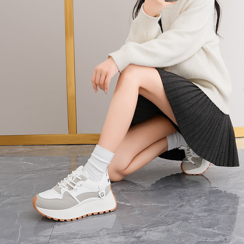 Baskets Chunky Sportives pour Femmes avec un Grand Confort et Semelle Antidérapante