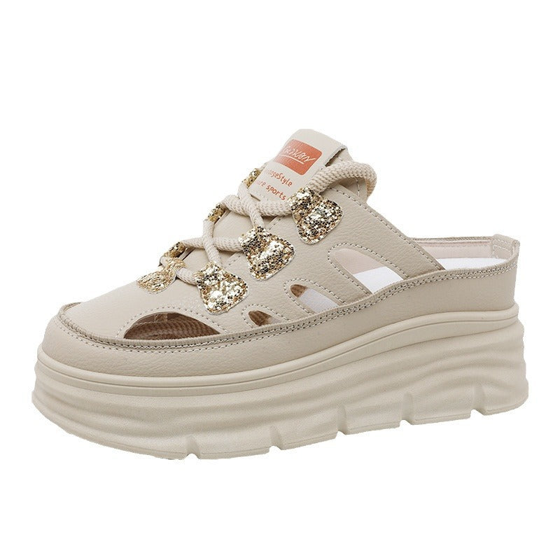 Baskets Chunky Slip-On pour femmes avec des accents scintillants et un amorti confortable