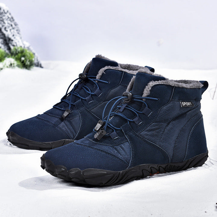 Bottes d'hiver sportives pour femmes avec matériau extérieur imperméable et doublure isolante