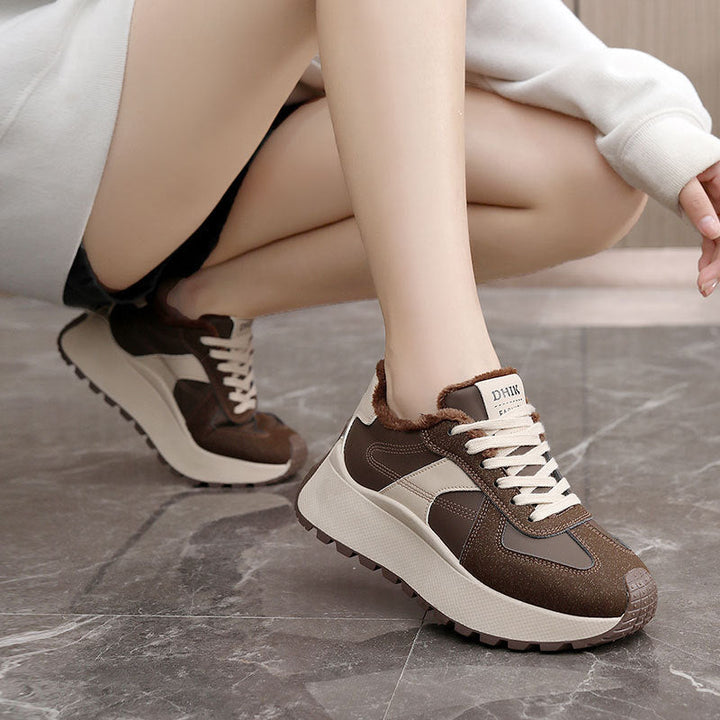 Baskets Confortables pour Femmes avec Doublure Chaude