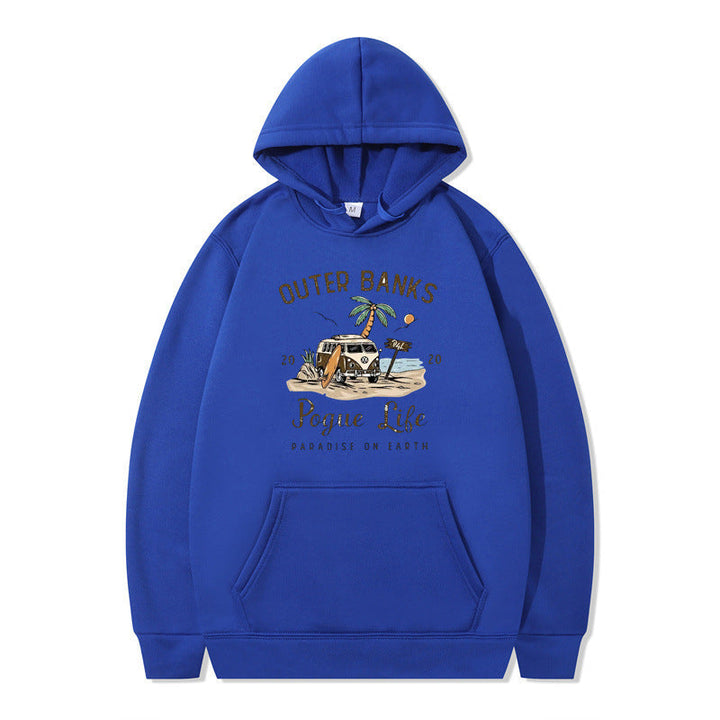 Sweat à capuche pour femmes avec design maritime et impression inspirante