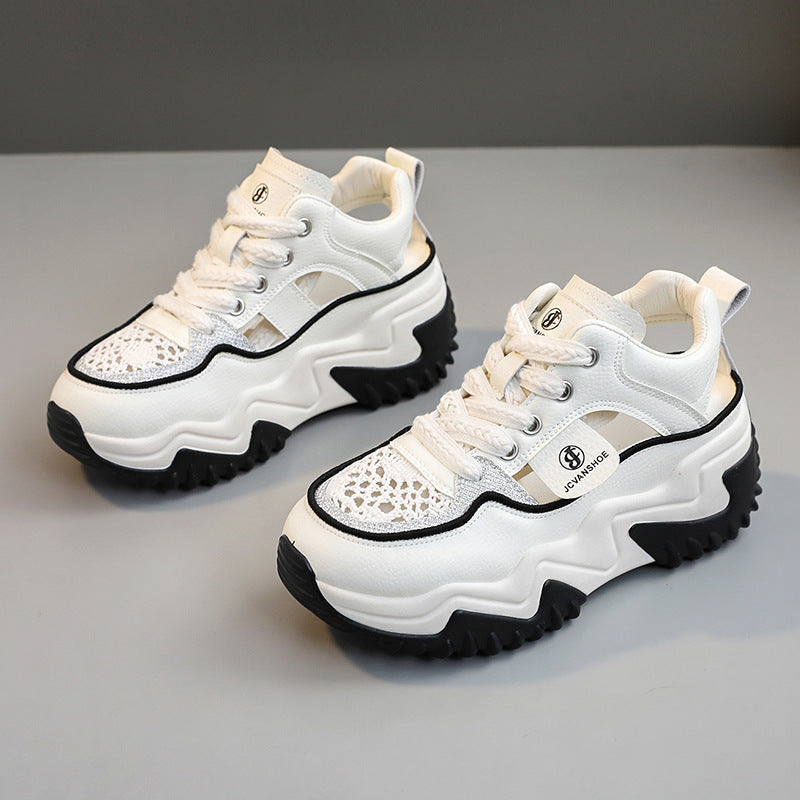 Baskets Chunky Femme à la Mode avec Tige Respirante
