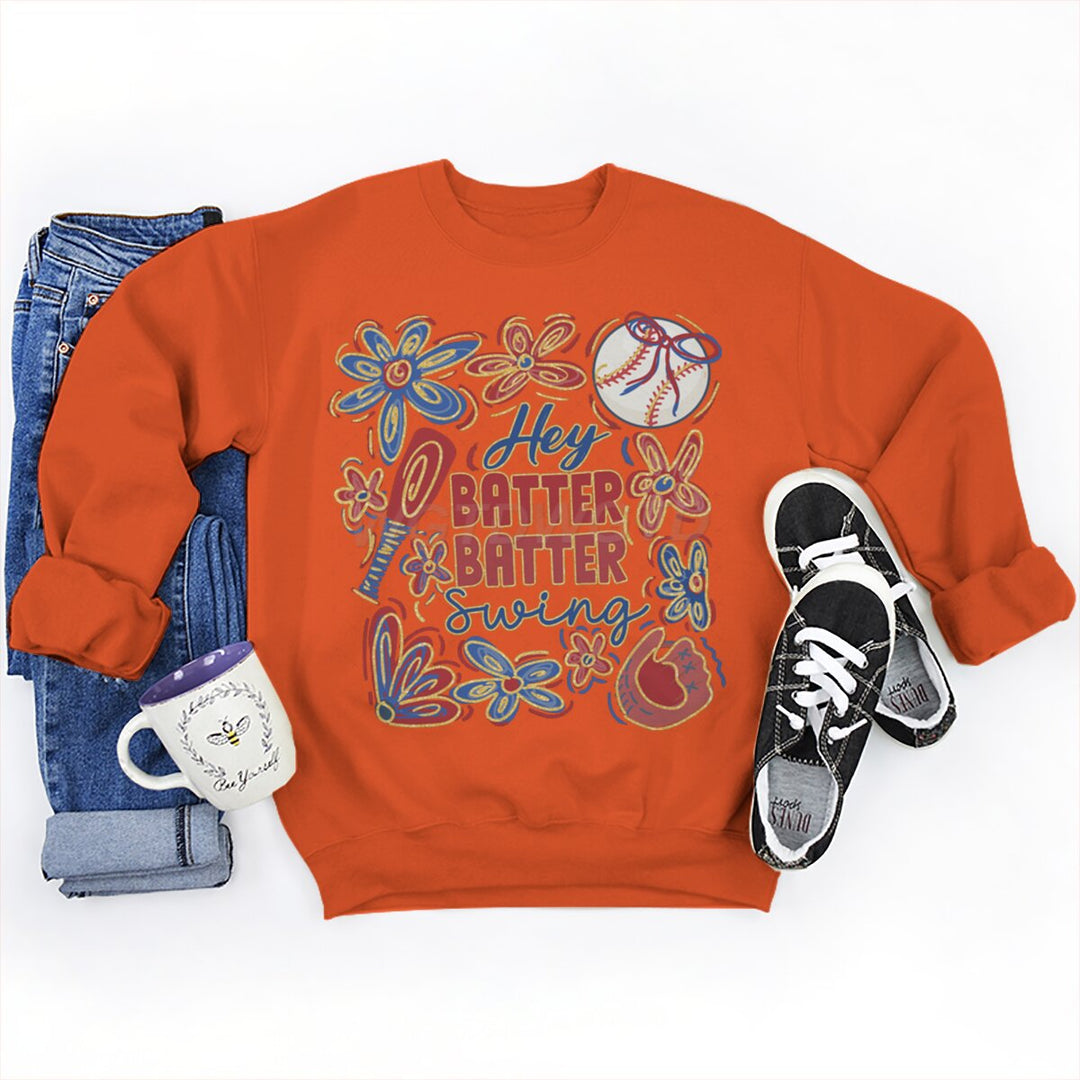 Sweatshirt pour femmes avec motif de baseball créatif et coupe décontractée