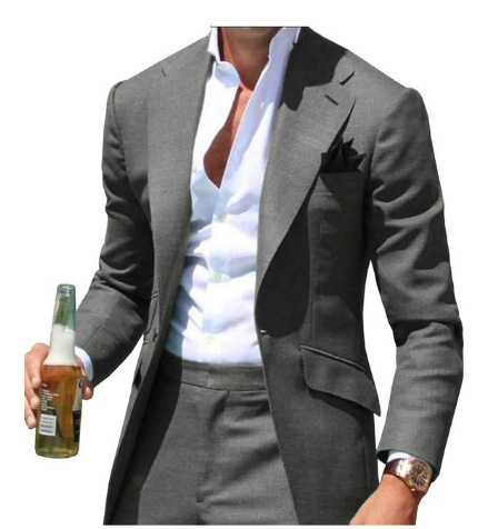 Costume de mariage élégant pour homme en deux pièces | Vert