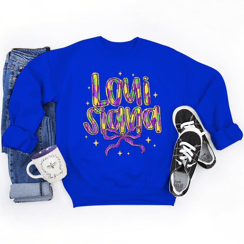 Sweatshirt pour femmes avec inscription créative et intérieur doux