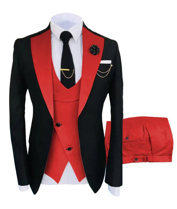Costume de Mariage Luxueux pour Hommes | 3 pièces