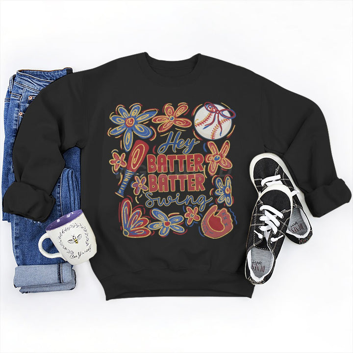 Sweatshirt pour femmes avec motif de baseball créatif et coupe décontractée