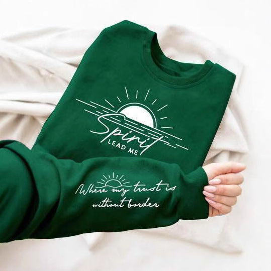 Sweat-shirt pour femmes avec impression inspirante et tissu doux