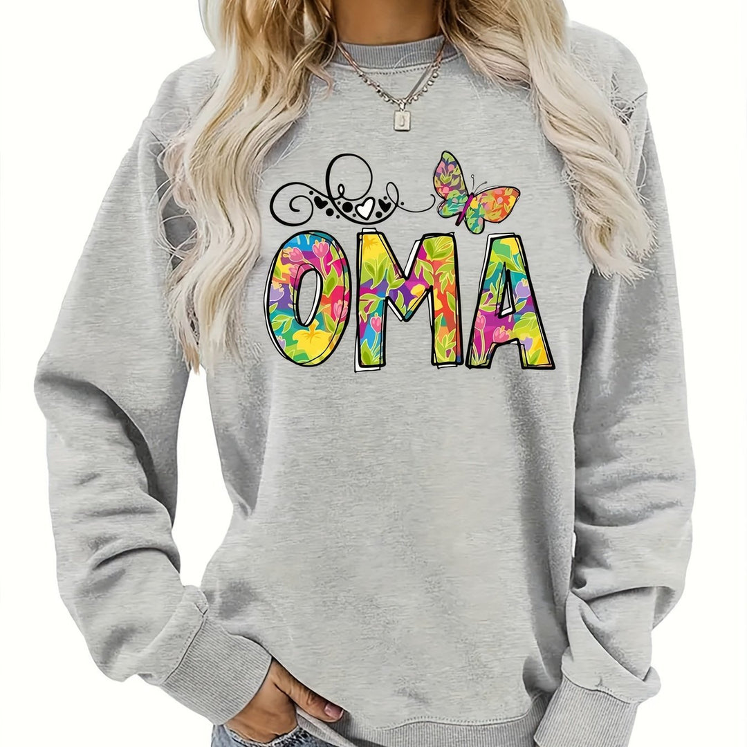 Sweat-shirt pour femmes avec impression botanique créative