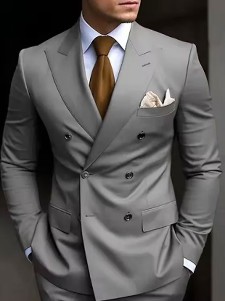 Costume Croisé Formelle Pour Hommes | Invité de Mariage