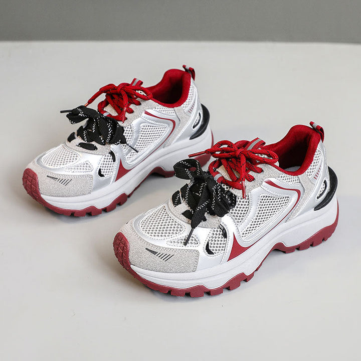 Baskets multifonctionnelles sportives pour femmes avec surface en mesh respirant et semelle amortissante