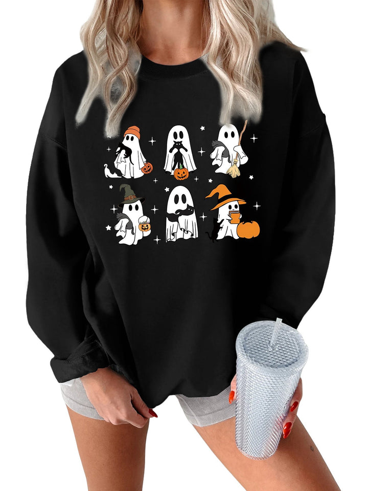 Sweat-shirt pour femmes avec motif d'horreur créatif