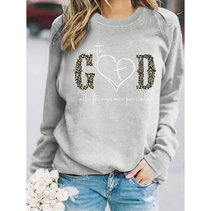 Sweatshirt pour femmes avec design de mode créatif et message motivant
