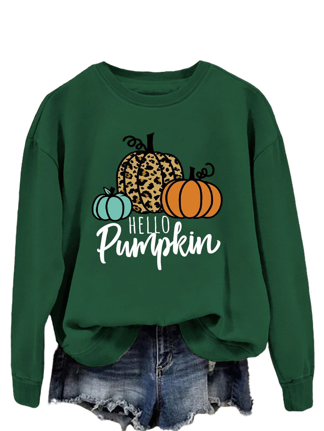 Sweatshirt pour femmes avec motif automnal créatif et coupe décontractée