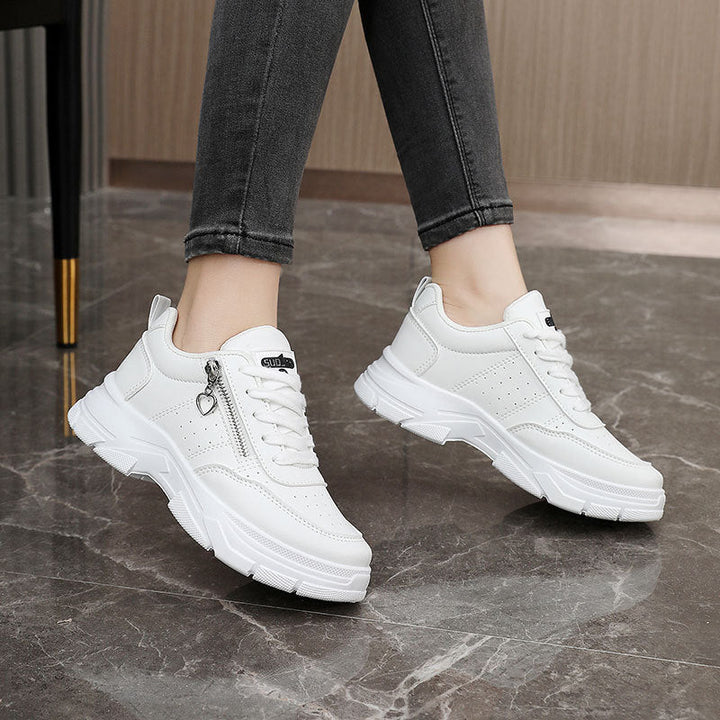 Baskets Chunky Sportives Femme avec Fermeture Éclair et Semelle Antidérapante