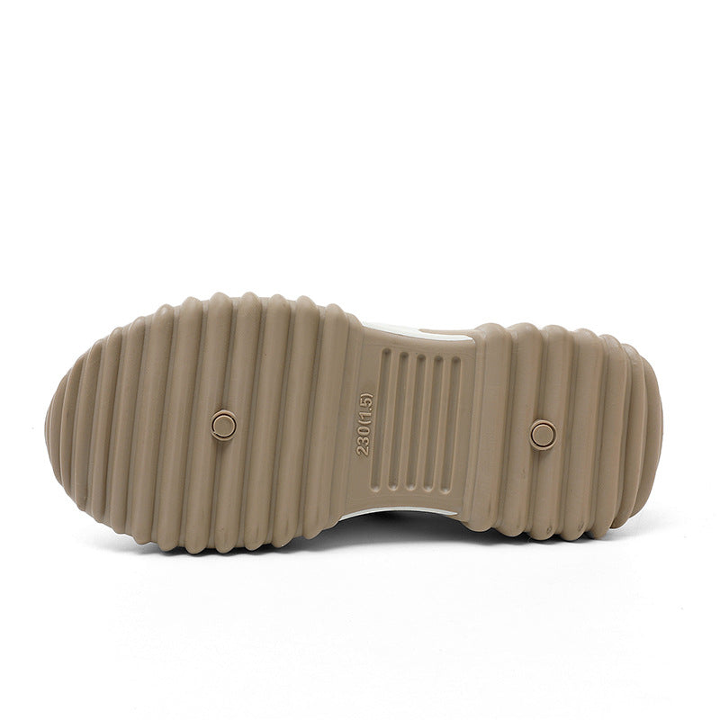 Baskets Chunky Tendances pour Femmes avec Semelle en Caoutchouc Stable et Tige Respirante