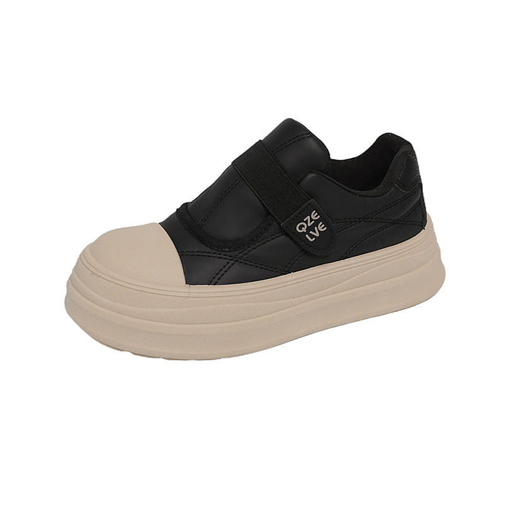 Baskets Slip-On pour femmes à la mode avec fermeture velcro pratique et semelle amortissante