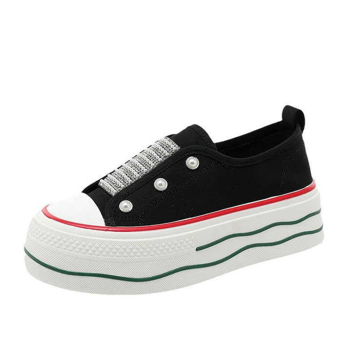 Baskets Slip-On tendance pour femmes avec appliques scintillantes
