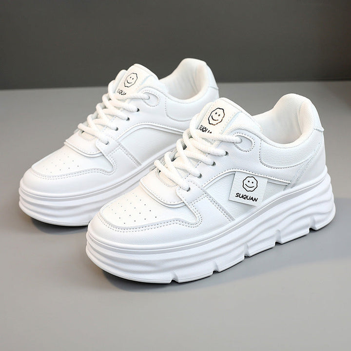 Baskets tendance pour femmes avec semelle compensée amortissante