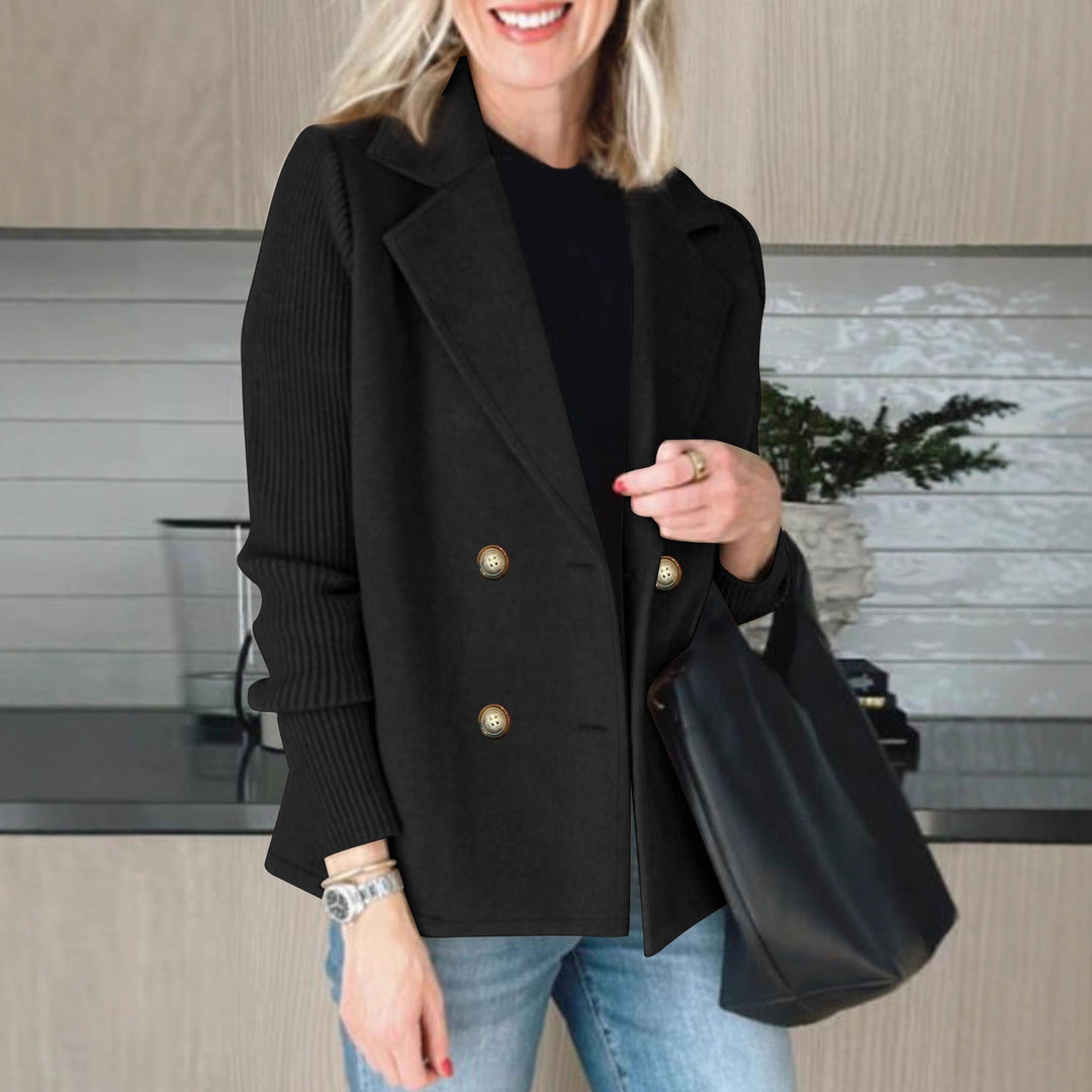 Blazer oversized élégant pour femmes avec double boutonnage et manches structurées
