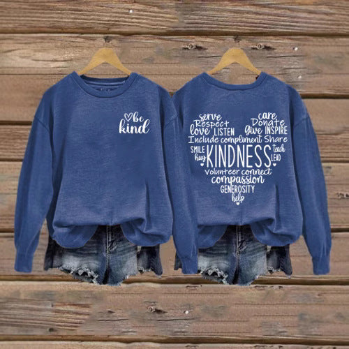Sweatshirt pour femmes avec un design inspirant de froid et une coupe généreuse